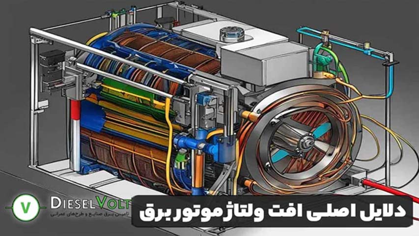 دلایل اصلی افت ولتاژ موتور برق